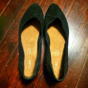 Toms Black Ballet Flats